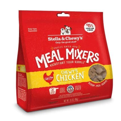 Stella & Chewy's Complemento de alimento para perro con pollo crudo liofilizado y sin cereales